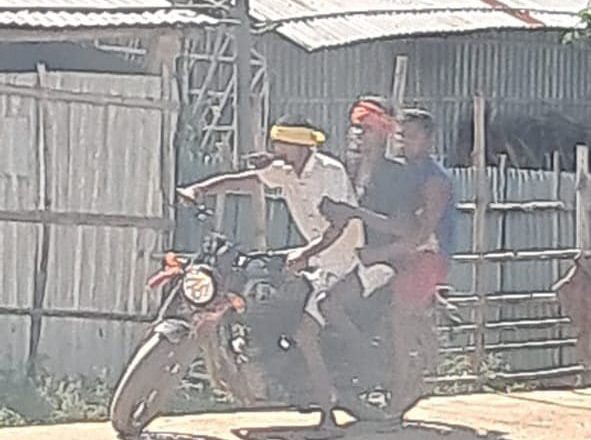 सलखुआ पश्चमी जिप सदस्य के आवास पर बाइक सवार अपराधियों ने की गोलीबारी,