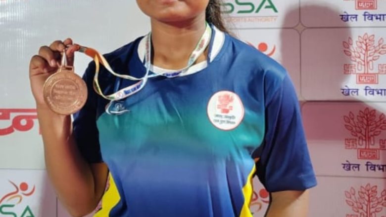एथलेटिक्स राज्य स्तरीय प्रतियोगिता में कांस्य पदक जीत कर लहराया परचम।