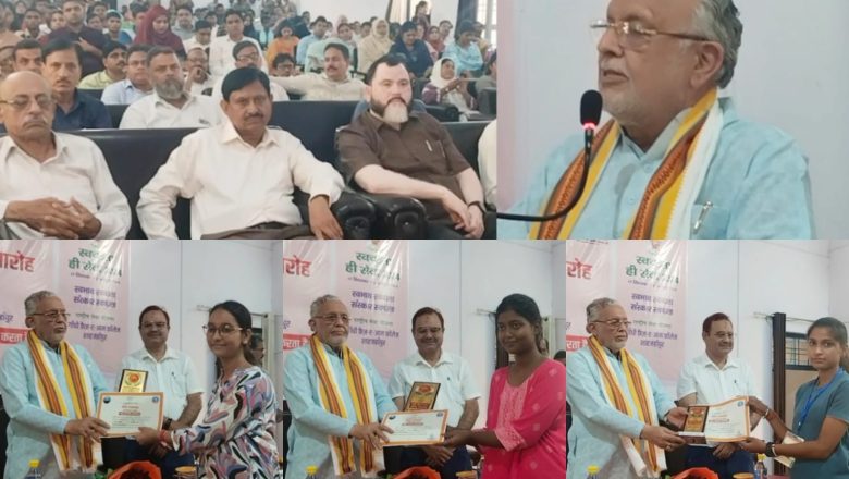 स्वच्छता ही सेवा पखवाड़े की विभिन्न प्रतियोगिताओं में हिस्सा लेने वाली छात्राओं की वित्त मंत्री ने किया सम्मानित