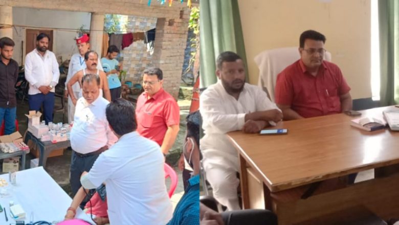 अर्बन क्षेत्र की मालिन बस्ती में हुआ स्वास्थ्य कैंप का आयोजन नोडल ने ली जन आरोग्य समिति की बैठक