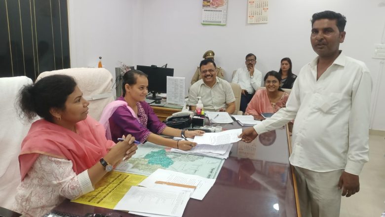 मिशन शक्ति अभियान के अंतर्गत एक दिन की जिलाधिकारी बनी पल्लवी