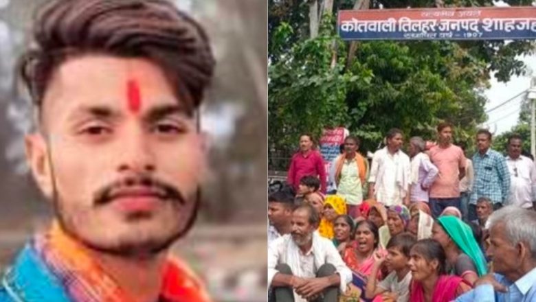 परिजनो ने किया थाने पर हंगामा तत्कालीन सीओ इंस्पेक्टर पर को कार्यवाही की मांग