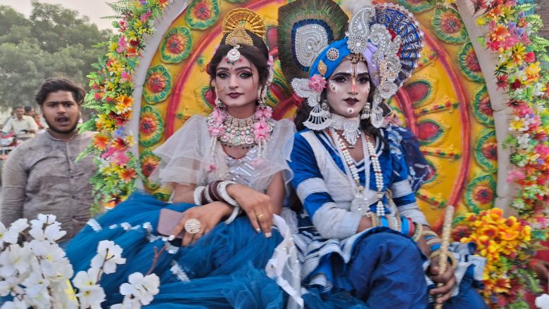 बदायूं के अलापुर में धूमधाम से निकाली गई श्रीराम कि बरात