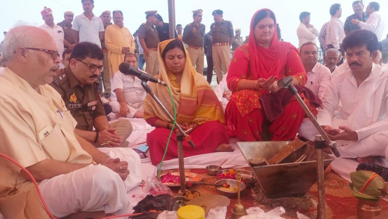 बदायूं।विधिवत रूप से संपन्न हुआ मेला ककोड़ा में झंडी स्थापना व पूजन का कार्यक्रम 