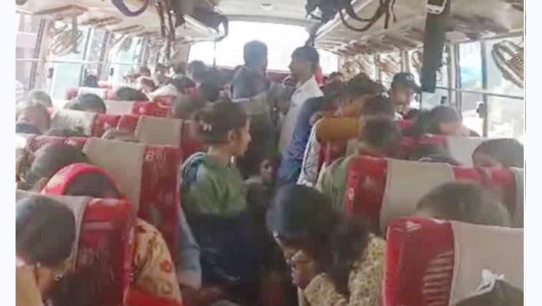 हादसों से नहीं लिया सबक,52 सीटर बस में 76 यात्री सवार
