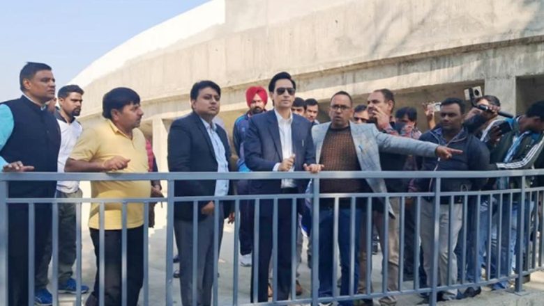 38वें राष्ट्रीय खेलों की तैयारी,आयुक्त ने किया निरीक्षण