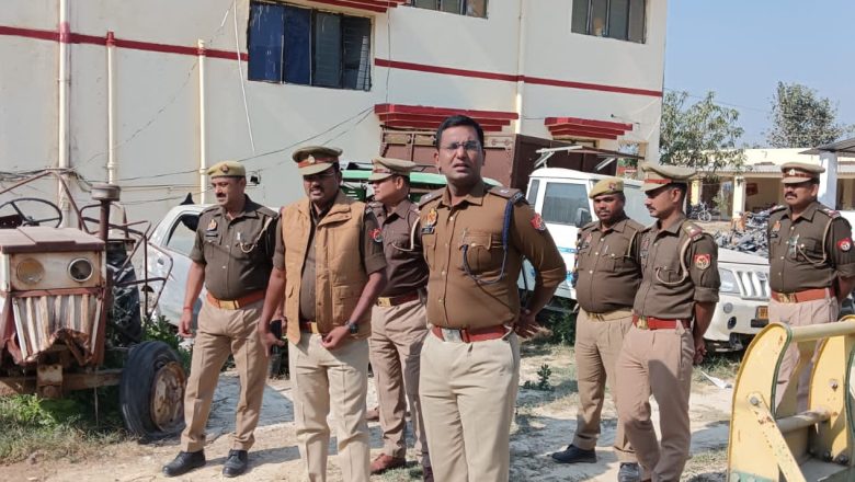 अपर पुलिस अधीक्षक ग्रामीण चिराग जैन द्वारा थाना तहबरपुर का किया गया आकस्मिक निरीक्षण