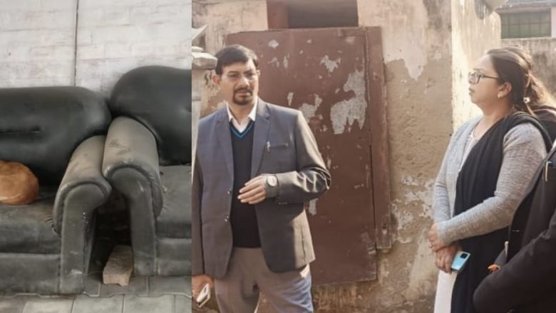 शाहजहांपुर/निगरानी समिति के निरीक्षण में बाल सुधार गृह में सोफे पर सोते मिले कुत्ते मिला गंदगी का अंबार