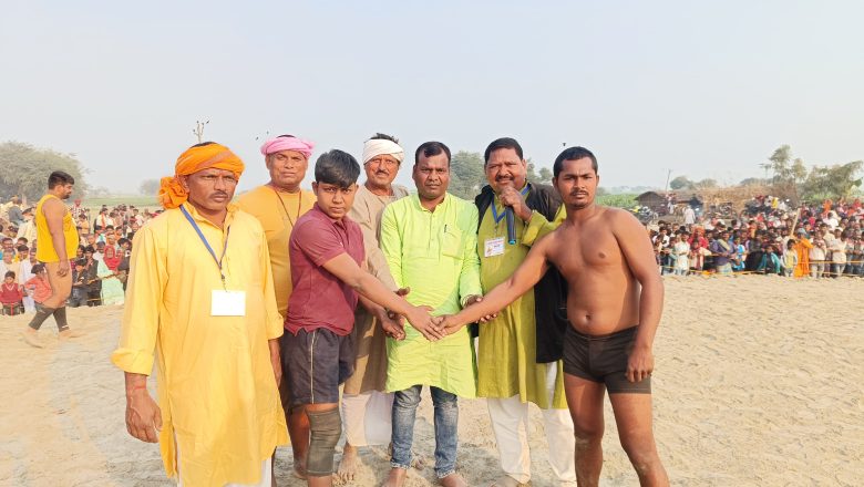 पंजाब के रमेश पाल पहलवान ने राजस्थान के पहलवान कल्लू को दी पटखनी