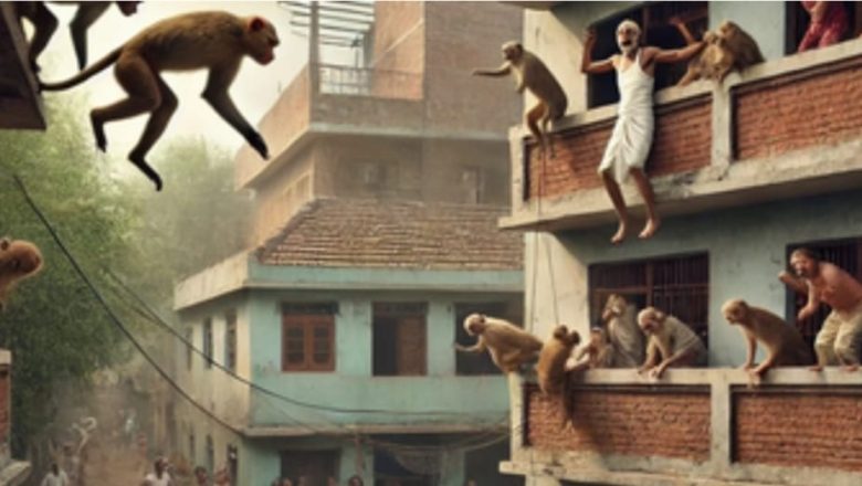 बरेली में बंदरों का आतंक : बंदरों के झुंड ने हमला करके बुजुर्ग को छत से नीचे फेंका हुई दर्दनाक मौत