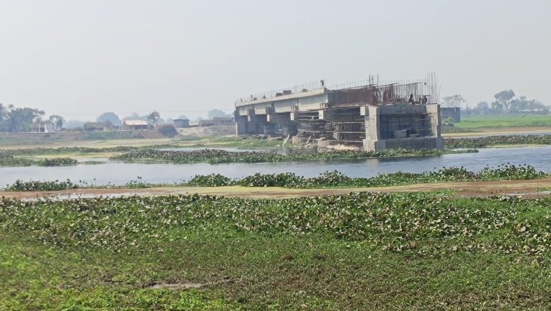 सात वर्ष में उच्च स्तरीय पुल निर्माण कार्य पूर्ण नहीं,ग्रामीणों में आक्रोश,घोटी नाव के सहारे धार में आवाजाही करते हैं ग्रामीण