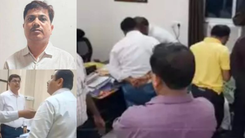 लखनऊ में जीएसटी के डिप्टी कमिश्नर धनेंद्र कुमार पाण्डेय को विजिलेंस ने 2 लाख की रिश्वत लेते रंगे हाथ पकड़ा