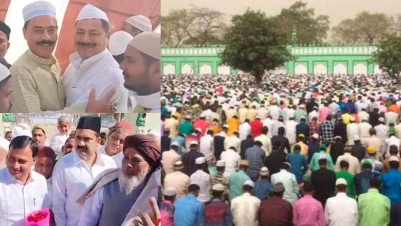 शाहजहांपुर ।ईद की नमाज़ में सजदे में झुके हजारों सर मुल्क में अमन ओ आमान के साथ मुल्क की सलामती की हुई दुआ