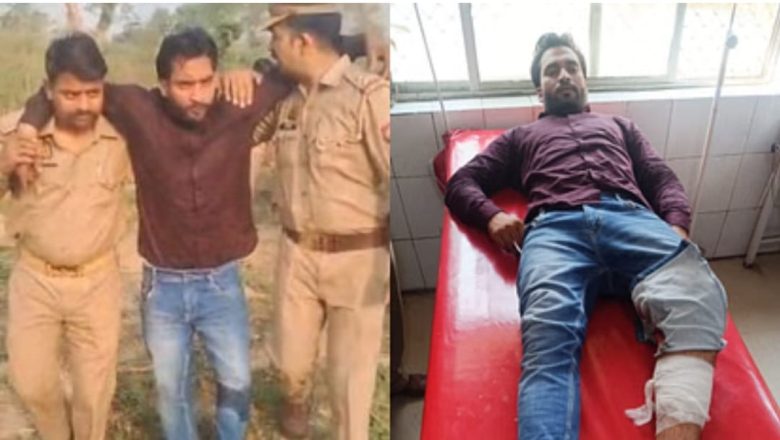 बदायूँ।दिनदहाड़े लूट की वारदात को अंजाम देने वाला एक लुटेरा मुठभेड़ में गिरफ्तार एक फरार।