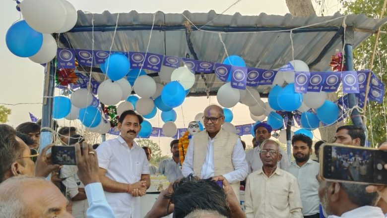 जौनपुर।लखनेपुर गांव में अंबेडकर जयंती पर नवनिर्मित प्रतिमा की स्थापना