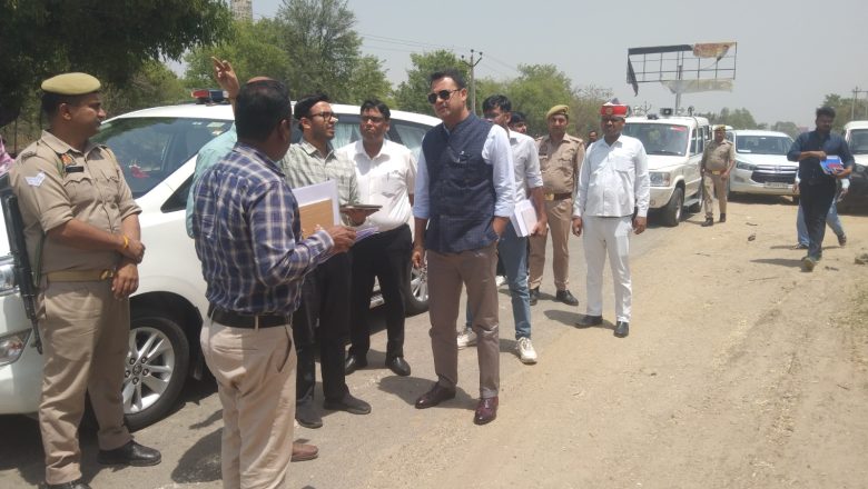 बदायूँ।डीएम ने किया बदायूं कासगंज नेशनल हाईवे का निरीक्षण