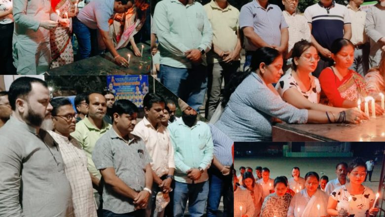 शाहजहांपुर।पहलगाम में निर्दोष पर्यटकों की हत्या पर सहयोग संस्था ने किया कैंडल मार्च शहीद स्तंभ पर दी श्रद्धांजलि