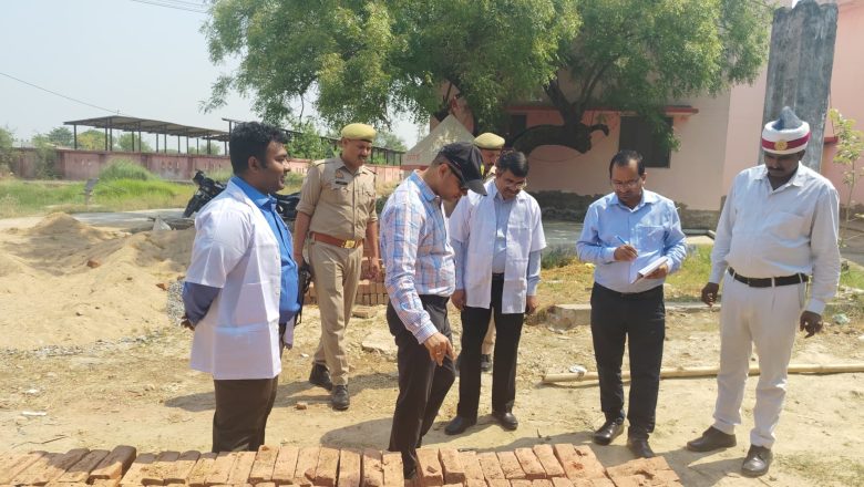 भदोही।सामुदायिक स्वास्थ्य केंद्र दुर्गागंज का नवागत जिलाधिकारी के किया निरीक्षण।