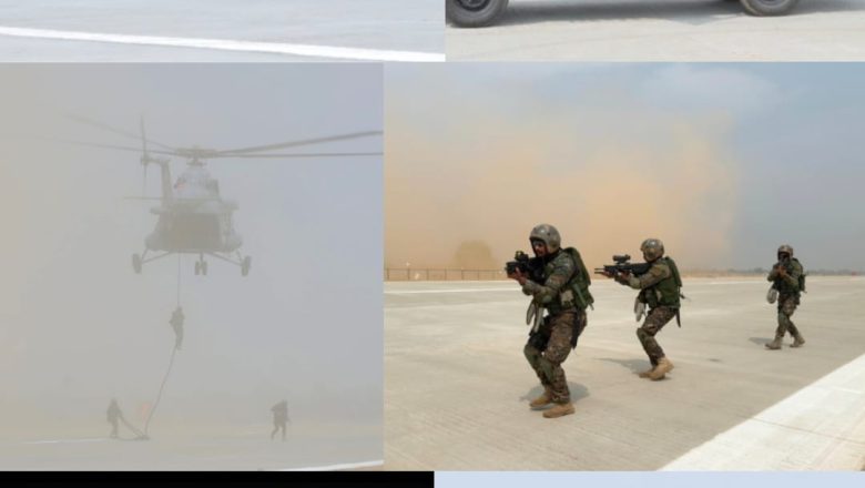 शाहजहांपुर में हवाई पट्टी पर रात में भी वायु सेना के राफेल जगुआर मिराज जैसे लड़ाकू विमानों ने किया बेहतर प्रदर्शन