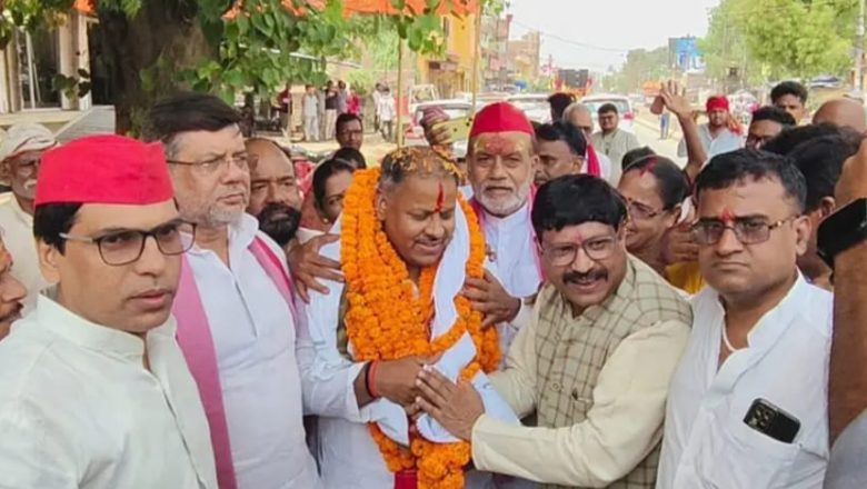 बलिया।सुनील सर्राफ के रोड शो में उमड़ा जन सैलाब