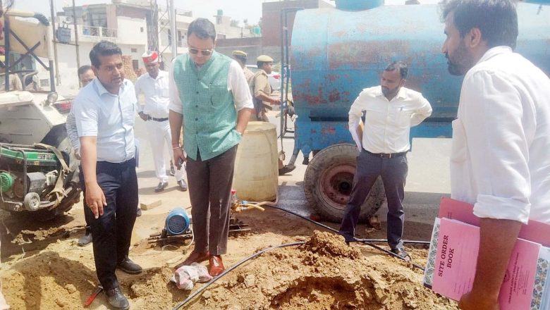 बदायूँ।डीएम ने किया पेयजल योजना नगरीय के कार्यों का निरीक्षण