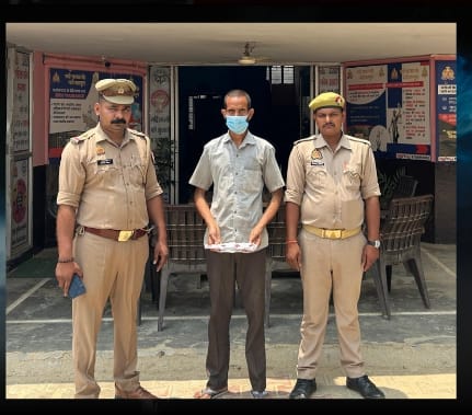 हापुड़ पुलिस ने तमंचे के साथ बदमाश किया गिरफ्तार