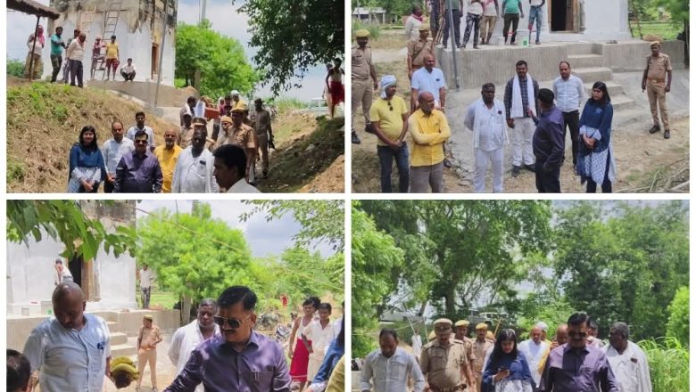 जौनपुर।जिलाधिकारी ने नूरुद्दीनपुर में प्राचीन शिव मंदिर और पीली नदी जीर्णोद्धार कार्यों का किया औचक निरीक्षण