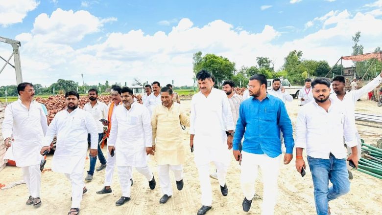 आजमगढ़।भाजपा के पदाधिकारी ने 9 जुलाई को प्रस्तावित कार्यक्रम स्थल का किया निरीक्षण