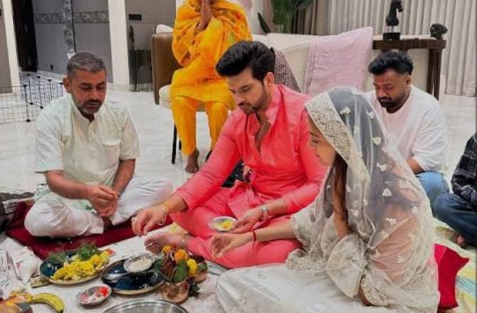 आजमगढ़।ज्योतिषाचार्य भूपेंद्रानंद महाराज के जन्मदिन पर शिष्य ने रुद्राभिषेक, हनुमान जी का पाठ और वृक्षारोपण करके मनाया 