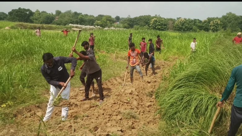 जौनपुर।78 साल बाद विवादित शाहपुर-नेवादा चकमार्ग का निर्माण शुरू।