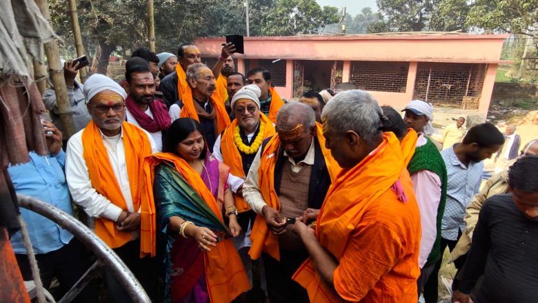 सहरसा (बिहार)।बाबा मटेश्वर धाम मंदिर का छत ढलाई कार्य संपन्न, श्रद्धालुओं में हर्ष